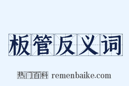 板管反义词是什么意思的图片